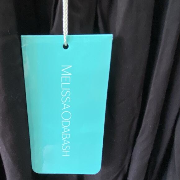 Melissa Odabash Dress Womens Size Medium Ivy Black Mini Off The Shoulder Eyelet - Picture 5 of 9